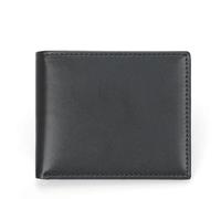 ZHCHAO Cartera for Hombre con Clip Corto for Dinero Multicolor for Hombre Portatarjetas de crédito Vintage(Svart)