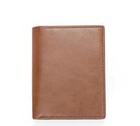 ZHCHAO Cartera Multiusos Vertical con múltiples Tarjetas, Monedero, Clip for Billetes, Tarjetero(Brown)