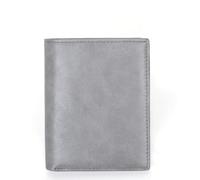ZHCHAO Cartera Multiusos Vertical con múltiples Tarjetas, Monedero, Clip for Billetes, Tarjetero(Gray)