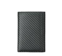 ZHCHAO Cartera Triple Plegable Capa Superior de múltiples Ranuras Cartera Corta con Clip for Billetes de Piel de Vaca Bolsa for Tarjetas