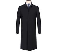 ZHCHAO Chaqueta Cortavientos Informal de Negocios for Hombre con Solapa Cortavientos Larga(XL Code)