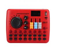 ZHCHAO Conjunto de tarjeta de sonido en multifuncional Conjunto de volumen Audio mezclador de audio Tarjeta de sonido for transmisión de sonido con micrófono