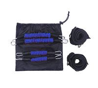 ZHCHAO Conjuntos de Banda de Resistencia al Muslo de Fitness Total 120 LB Velocidad de fútbol y Equipos de Entrenamiento de Fuerza for el Entrenamiento en Cuclillas en Las piernas(BLU)
