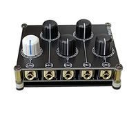 ZHCHAO Control pasivo de niveles de línea de 3.5 mm, mini 4 formas de mezclador de audio pasivo estéreo 4-in-1-fuera Aux Batidora de audio