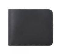ZHCHAO Crossfold Money Clip Cartera de Hombre Short Vintage Scrub(Svart)