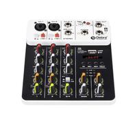 ZHCHAO Debra V4 mezclador de Audio de 4 canales con 48V Phantom Power Delay efecto repetidor for consola mezcladora de sonido grabación de PC