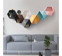 ZHCHAO - Decoración nórdica para el hogar, estante para colgar en la pared, maceta, caja de almacenamiento multifuncional, decoración de habitación, mural de combinación creativa (F)