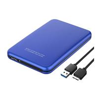 ZHCHAO Disco Duro Externo USB3.0 500GB 1TB 2TB Unidad de Dispositivo de Almacenamiento Unidad 7200rpm Disco Duro móvil HDD 2.5 "(Color:BLU,Size:500GB)