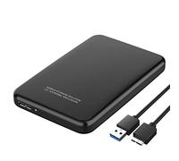 ZHCHAO Disco Duro Externo USB3.0 500GB 1TB 2TB Unidad de Dispositivo de Almacenamiento Unidad 7200rpm Disco Duro móvil HDD 2.5 "(Color:Svart,Size:500GB)