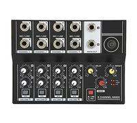 ZHCHAO Dj Q48 Consola De Amplificador De Micrófono Mezclador De Sonido De Audio Estéreo Portátil De 8 Canales Mesa De Mezclas