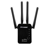 ZHCHAO Enrutador inalámbrico Repetidor Acceso Mini Puntos Modo Modo Antenas Booster 2.4G Amplificador SEÑAL DE Largo Rango Extensor DE(Color:Svart)