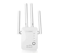 ZHCHAO Enrutador inalámbrico Repetidor Acceso Mini Puntos Modo Modo ANTENAS Booster 2.4G Amplificador SEÑAL DE Largo Rango Extensor DE(Color:Wit)