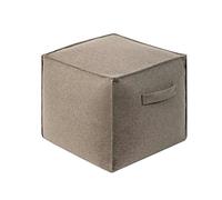 ZHCHAO Funda de sofá Funda de reposapiés sólida for Silla de Bolsa de Frijol Tatami Taburete de pie Puf de Asiento Cuadrado pequeño(1-Pack)