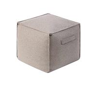 ZHCHAO Funda de sofá Funda de reposapiés sólida for Silla de Bolsa de Frijol Tatami Taburete de pie Puf de Asiento Cuadrado pequeño(3-Pack)