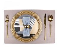 ZHCHAO Golden Cutlery - Juego de servilletas y manteles individuales para mesa de comedor, restaurante