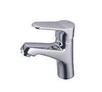 ZHCHAO - Grifo de baño de una sola manija con montaje de drenaje, cromado