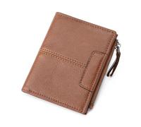 ZHCHAO Hombre Corto Dinero Baotou Capa Retro Dinero Clip Licencia De Conducir Casual