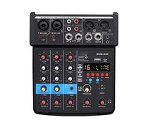 ZHCHAO Interfaz de sonido del mezclador de audio de 4 canales 16 Dsp Consola de mezcla for grabación en el hogar, transmisión