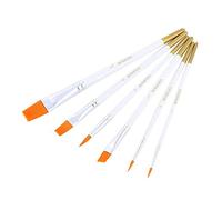 ZHCHAO - Juego de 6 pinceles de pintura de diferentes modelos variados de nailon para acuarela, óleo, pintura acrílica, suministros de arte