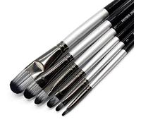 ZHCHAO - Juego de 6 pinceles Filbert de nailon para el cabello, acrílico, para la escuela, profesional, acuarela, suministros de arte