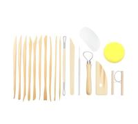 ZHCHAO Juego de 8 piezas de madera/10 herramientas de arcilla plástica, cuchillo, cerámica, arcilla, cuchillo for tallar, suministros de arte for grabado