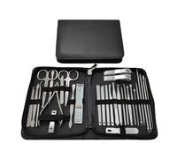 ZHCHAO - Juego de manicura de acero inoxidable, herramienta de manicura y pedicura, pinza para cejas, herramienta de aguja para acné