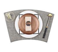 ZHCHAO Juego de vajilla de cerámica para decoración de mesa, mantel individual, servilleta y hebilla combinada
