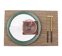ZHCHAO Juego de vajilla verde para el hogar, juego de mesa occidental, plato, plato individual a combinación