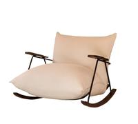 ZHCHAO Mecedora de Viento Color Crema, sofá Individual Retro for el hogar, Sala de Estar, balcón, sillón de Ocio Gordo y Perezoso