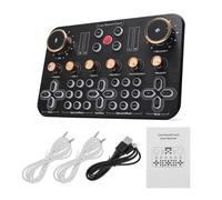 ZHCHAO Mezclador de Audio K600 Individual + 48V Phantom Power 99 efectos DSP, mesa de sonido for grabación por, consola mezcladora for reproducción de ordenador