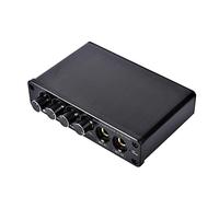 ZHCHAO Mezclador de audio Mini Stereo Mix Console con TRS & Control de volumen de tono de eco de entrada