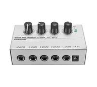 ZHCHAO Mezclador de audio portátil 12V for mezclador de sonido de audio de música de 4 canales compacto DJ Consola