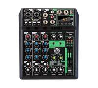ZHCHAO Mezclador de sonido de Audio profesional de 8 canales, consola mezcladora portátil, efecto Phantom 16DSP de 48V, PC, reproducción, grabación de guitarra