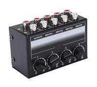 ZHCHAO Mini mezclador estéreo Controlador de señal de audio pasivo Hub de 4 canales for al aire libre Anti interferencia buena calidad de sonido