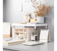 ZHCHAO - Organizador de armario para el hogar, estante de almacenamiento para armario de cocina, ahorro de espacio, decorativo, apilable, plegable (34,5 x 13,8 x 15 cm)