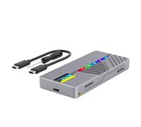 ZHCHAO Pantalla de visualización Inteligente M.2 Caja de Unidad de Estado sólido 10 GB Protocolo NVMe/Datos Carcasa de aleación de Aluminio(Color:3-Pack)