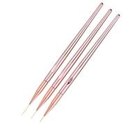 ZHCHAO Profesional Nail Art Pull Pen Manicure Brushes 3 PCS Dibujo Dibujo Flor Diseño Cabeza Redonda Pen Salón Herramientas Fototerapia Pluma Gel
