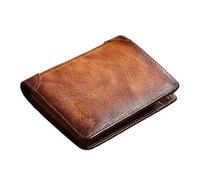 ZHCHAO Puede acomodar la Billetera for Cambio de Tarjetas, los Hombres Deslizan el Clip Corto for Dinero con múltiples Tarjetas(Brass)