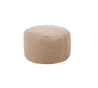 ZHCHAO Puf Redondo pequeño for sofás, Funda Impermeable for Juegos, Cama, Silla, Asiento, puf, Tumbona sólida, sofá, Lino de algodón(3-Pack)