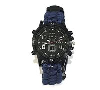 ZHCHAO Reloj Militar para Hombre, Reloj De Pulsera Resistente Al Agua, Reloj De Cuarzo LED, Reloj Deportivo Al Aire Libre, Termómetro De Brújula, Reloj De Emergencia