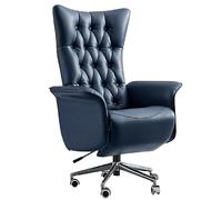 ZHCHAO Silla de Oficina Escritorio de Cuero for el hogar Silla de Oficina giratoria de 360 °