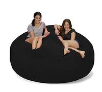 ZHCHAO Sofá Grande Gigante más Nuevo de la Bolsa de Frijoles de los Muebles de la Espuma de la Memoria de 7 'con la Cubierta Suave de la Fibra Micro(Blue,White)