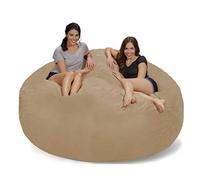 ZHCHAO Sofá Grande Gigante más Nuevo de la Bolsa de Frijoles de los Muebles de la Espuma de la Memoria de 7 'con la Cubierta Suave de la Fibra Micro(1-Pack)