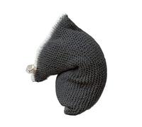 ZHCHAO Sofá Perezoso de Punto de Lana, Bolsa de Frijoles para niños, sofá, Silla, cojín de Suelo de Tatami de un Solo Soplo para niños, Silla Gruesa para Dormitorio(Black-Soul Eater1)