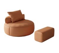 ZHCHAO Sofá Perezoso, sofá Redondo de Tela, sofá Individual pequeño, Silla, Sala de Estar, Dormitorio, balcón, Tatami