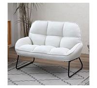 ZHCHAO Sofá Sala de Estar Dormitorio Unidad pequeña Sofá de Amor Plegable Acostado Ocio Espalda(Blue,White)