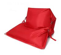 ZHCHAO Sofás Cubiertas Sillas 420D Impermeable Tela Oxford Asiento Tumbona Puff Sofá Tatami Hogar Acampar(Rosso)