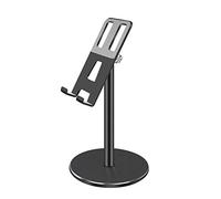 ZHCHAO Soporte ajustable de aleación de aluminio para tableta, soporte de escritorio para teléfono (Svart)