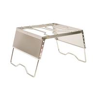 ZHCHAO - Soporte portátil de acero inoxidable para ollas, resistente al viento, para exteriores, para barbacoa, parrilla