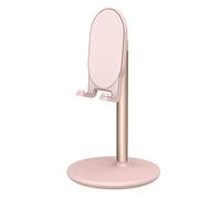ZHCHAO Soporte universal ajustable de aluminio para teléfono de escritorio, soporte de escritorio portátil de metal para tableta de teléfono inteligente (Roze)